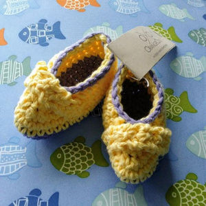ORANGE ODGE Handcrafted  Crochet Baby Booties